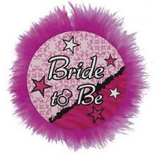 Badge - Bride to Be Deluxe Fluffy