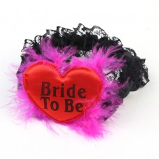 Garter - Bride to Be Red with Black Writing