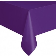 Plastic Table Cover Rectangle - Purple