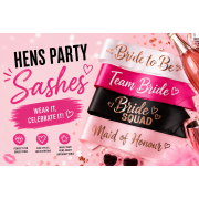 Hens Party Sashes