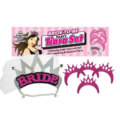 Bride to Be Party Tiara Set 5 Pack