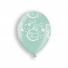 Hens Night Balloons - Tiffany Inspired Balloons Light Green