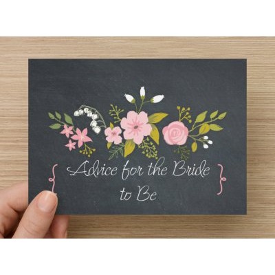Advice Cards for the Bride to Be - Floral
