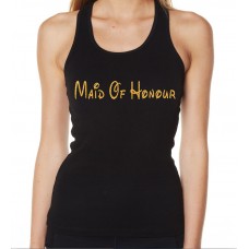 Iron On Transfer Glitter Gold - FAIRYTALE MAID OF HONOUR