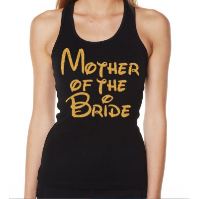 Iron On Transfer Glitter Gold - FAIRYTALE MOTHER OF THE BRIDE