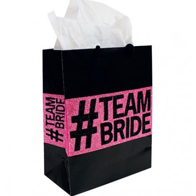 Gift Bag Medium - Team Bride Glitter