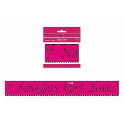 Caution Tape - Naughty Girl Zone Pink