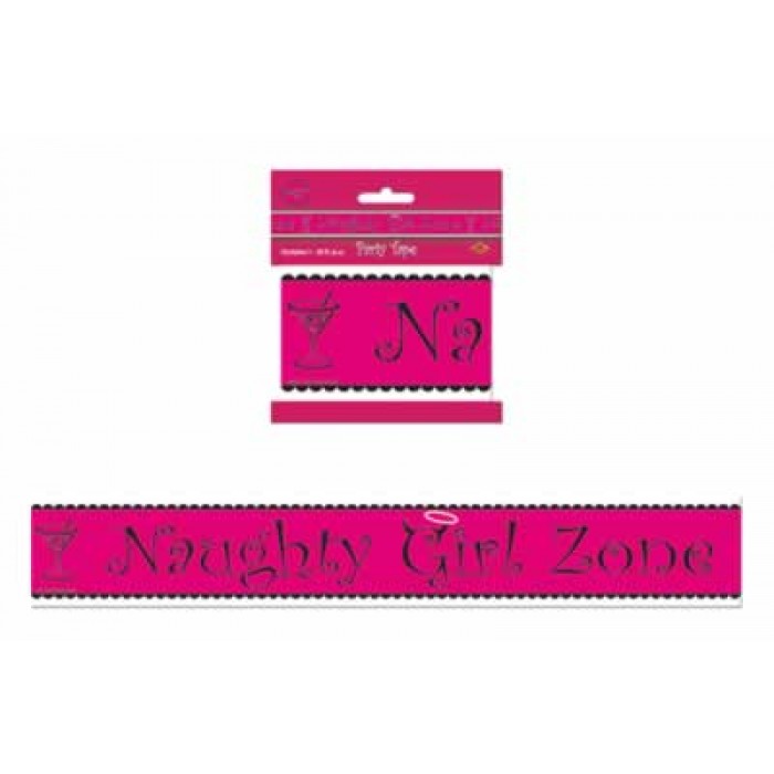 Hens Party Hot Pink Naughty Girl Zone Party Tape