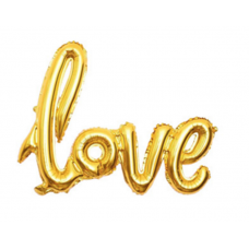 Foil Balloon Love - Gold (Large)