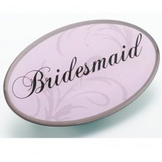Light Pink Pin Badge - Bridesmaid