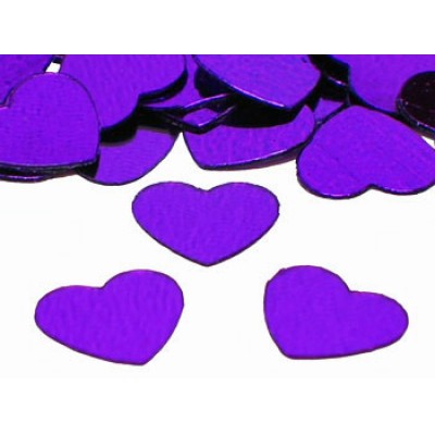 Confetti - Hearts Purple (Large Hearts)