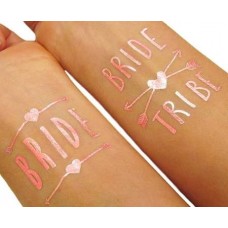 Temporary Tattoo Rose Gold - BRIDE WITH TWO ARROWS