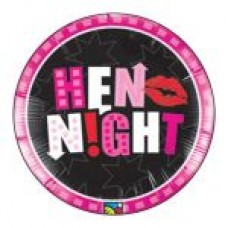 Round sticker - Hen n!ght