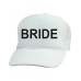 Trucker Cap Hat - Bride White with Metallic Gold with Arrow