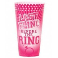 Plastic Cup Large - Last Fling Before the Ring Pink