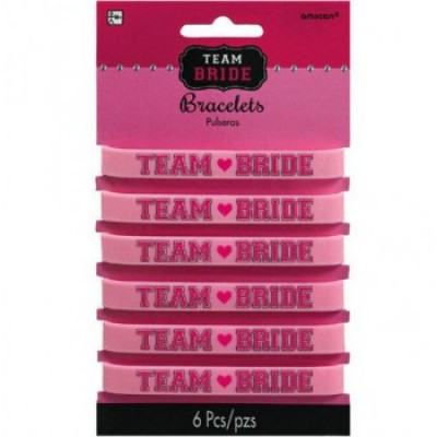 Team Bride All Pink Bracelets