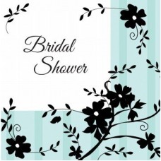 Hens Party Luncheon Size Napkins -  Bridal Shower Teal
