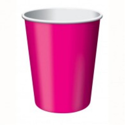 Hot and Cold Disposable Cups - Hot Pink