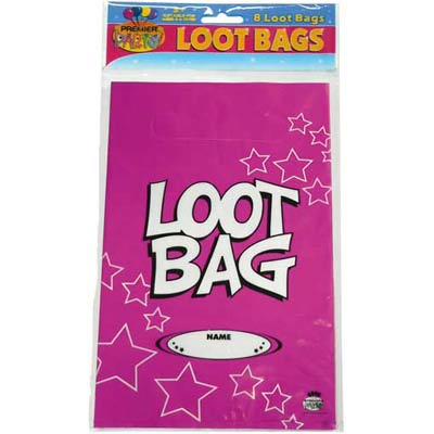 Loot Bags - Hot Pink