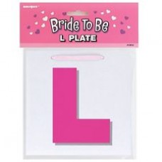 L Plate Badge - Pink
