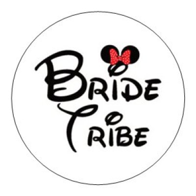 Round sticker - Fairytale Bride Tribe