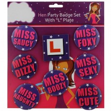 Badge Set - L Plate and Miss... 8 Piece