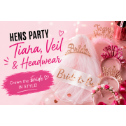 Hens Party Tiaras, Veils and Headwear