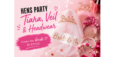 Hens Party Tiaras, Veils and Headwear