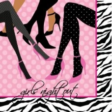 Hens Party Snack Size Napkins -  Girls Night Out Sexy Legs CLEARANCE LAST ONE