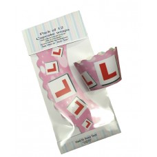 Cupcake Wraps Cases - Pink L Plate