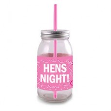 Mason Cup - Hens Night with Straw 