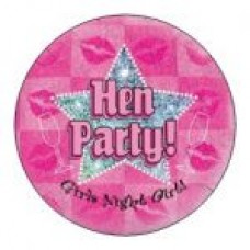 Round sticker - Hens Party Star Pink
