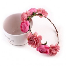 Flower Wreath Crown - Blush Pink