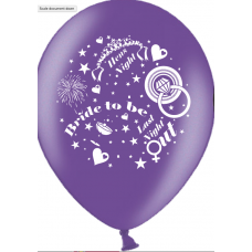 Hens Night Balloons - All Over Print Hens Purple