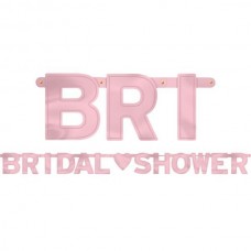 Banner - Bridal Shower Letter Pink
