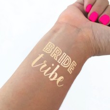 Temporary Tattoo Gold - Bride Tribe Dots