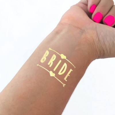 Temporary Tattoo Gold - Bride with Two Arrows 