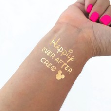 Temporary Tattoo Gold - Fairytale Happily Ever After