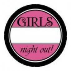 Round sticker - Girls Night Out Name Tag