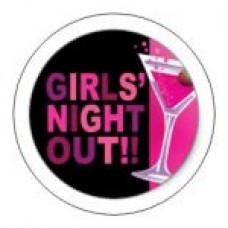Round sticker - Girls Night Out Martini