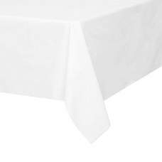 Plastic Table Cover Rectangle - White