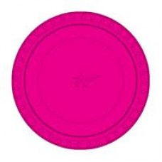 Snack Size Plates - Hot Pink 25pk